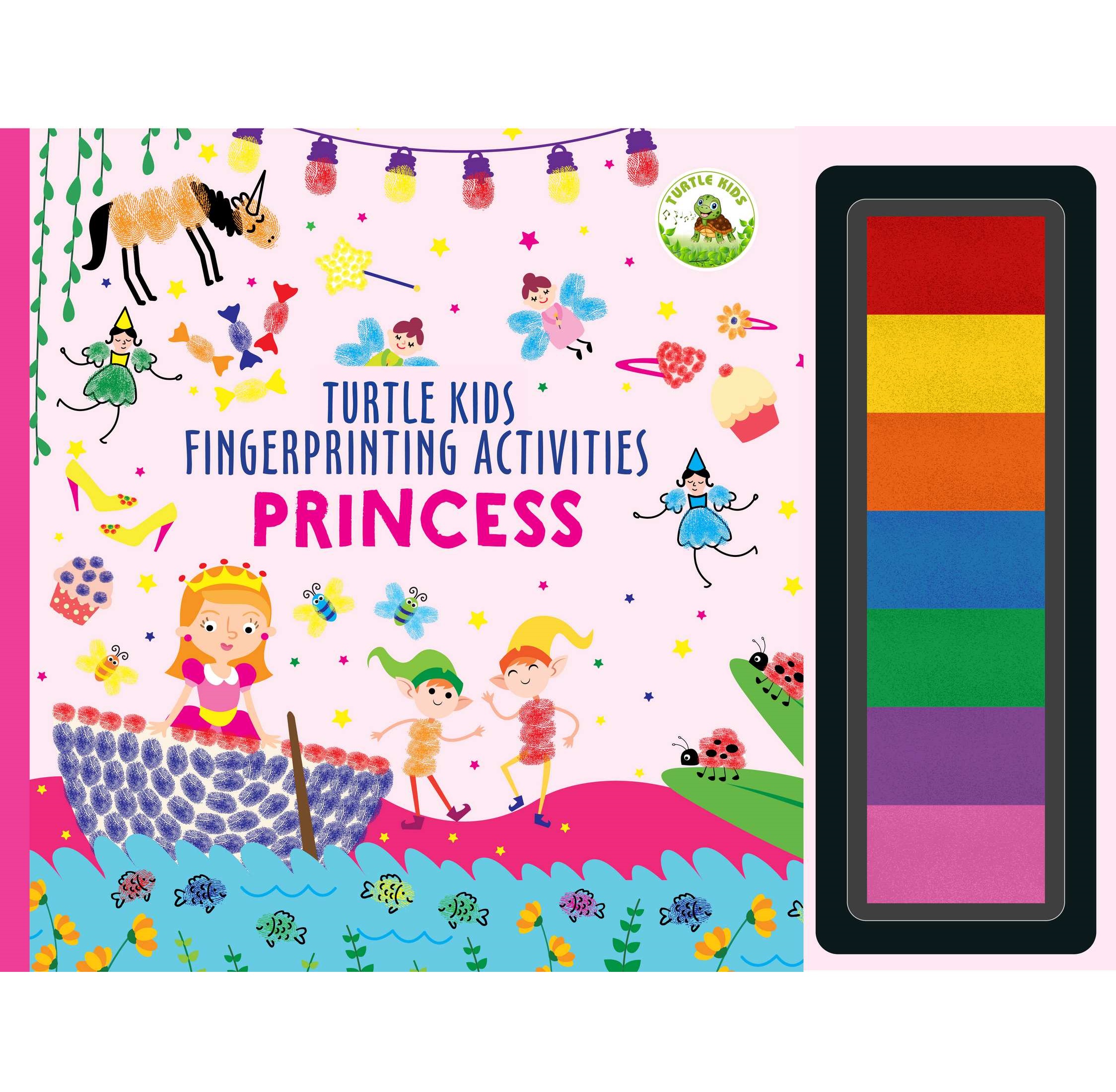 Turtle Kids Fingerprinting Activities Princess