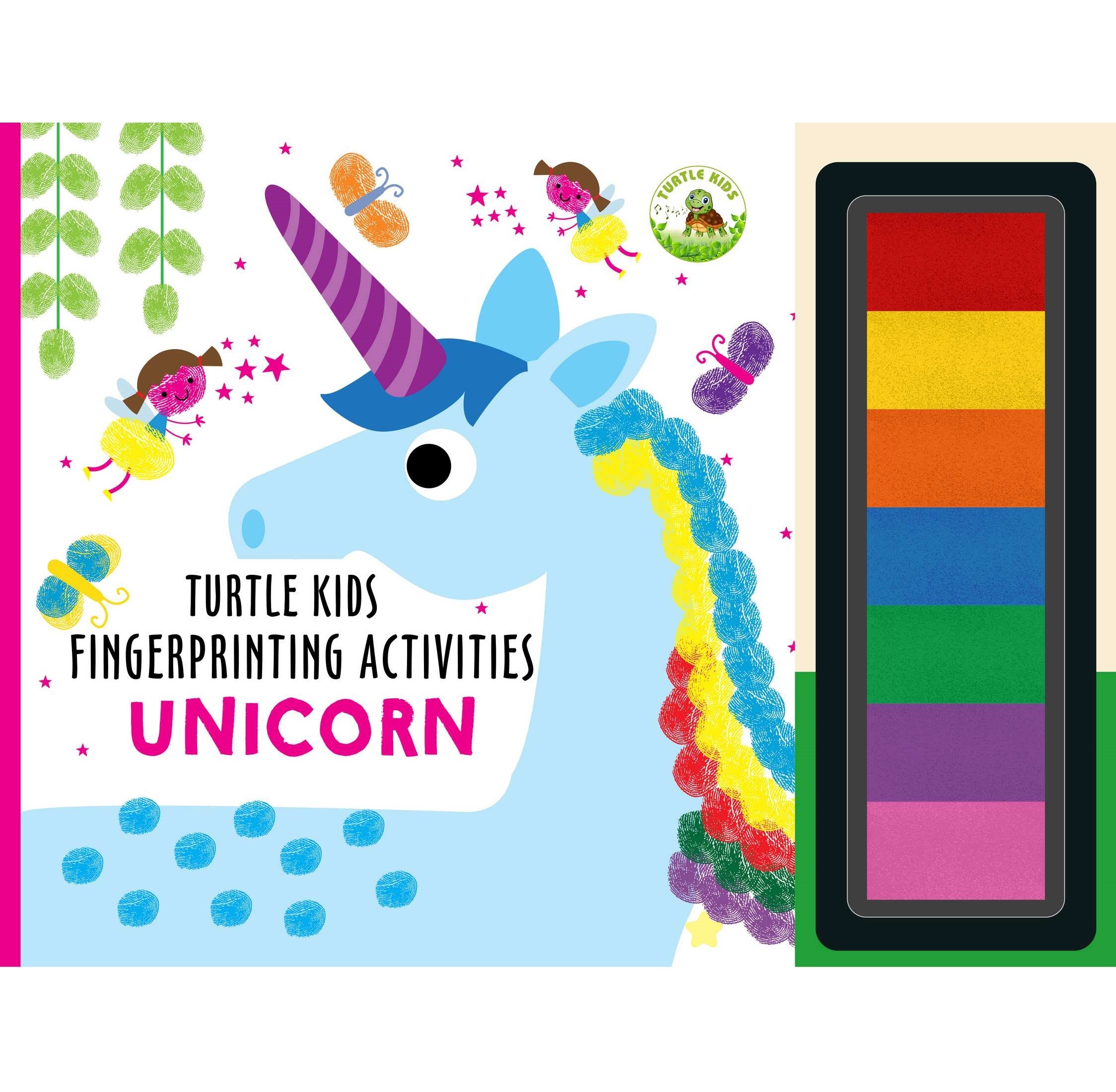 Turtle Kids Fingerprinting Activities Unicorn